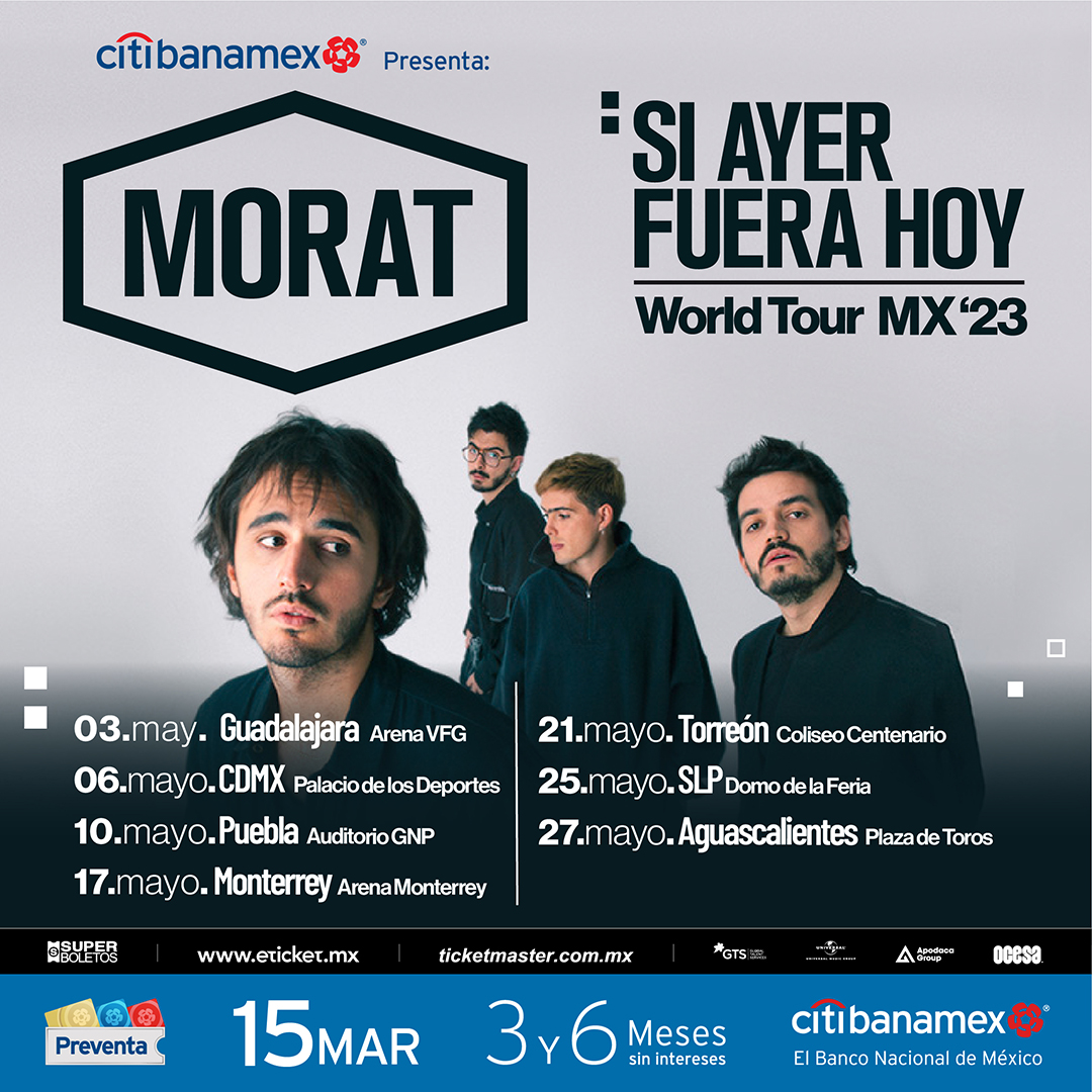 Morat anuncia fechas en diferentes Ciudades de México heaven and hell